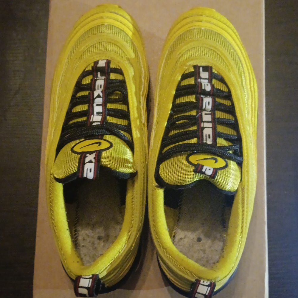 Nike Air Max 97 "Bright Citron" (2018) Sneakers SZ 7Y Womens SZ 8.5 EUC - Picture 6 of 9